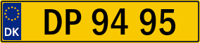 Trailer License Plate